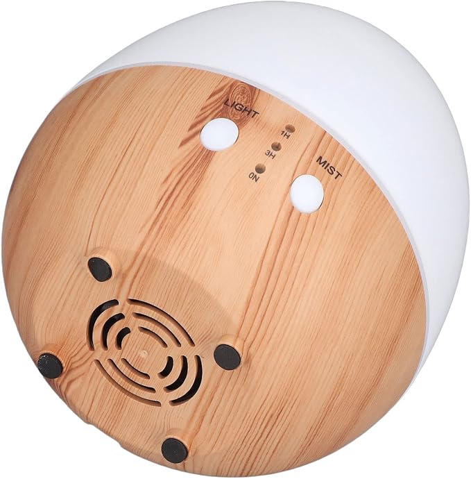 Automatic Shut Off: Essential 250ml Essential Oil Diffuser Automatic Shut Off 35db Low No USB Powered Wooden Humidifier with Night Light for Bedroom The Experience of Peace