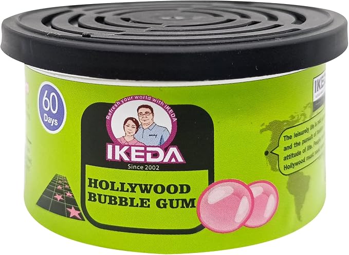 Car Air Freshener: Bubble Gum Scent | Car Scents | Odor Eliminator Essential | Long-Lasting | Strong Fragrance | For Home Closet | 1.5 Oz | Pack of 4