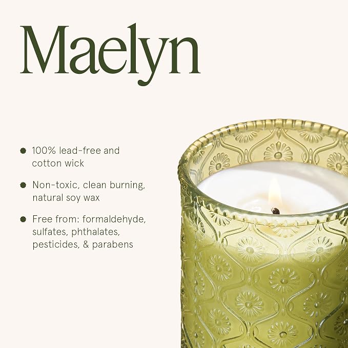 LA JOLIE MUSE Starlit Fir Pine Scented Candle for Home | Balsam & Cedarwood | Christmas Winter Holiday | Non Toxic Natural Soy | Green Jar Candle | Luxury Gifts for Women & Men | 40 Hrs