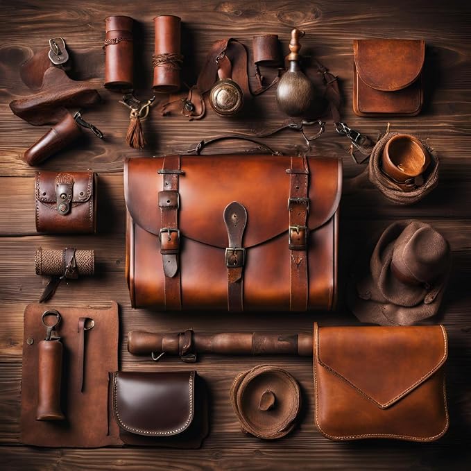 1OAK Leather Candle - Scented Candles for Men (Vintage Leather) - Masculine Decor - Long Burning Premium - Soy Wax (7oz.)
