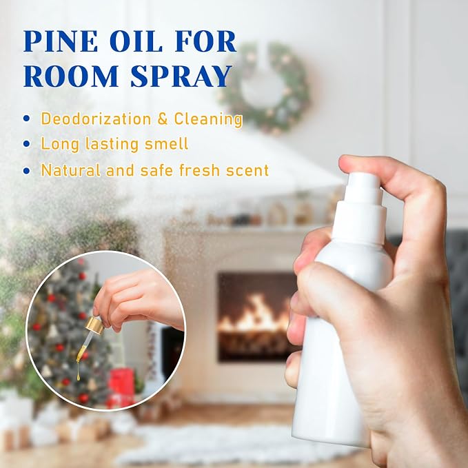 HIQILI 100ML Pine Needle Essential Oil, Premium Quality, for Diffuser, Skin, Candle Making - 3.38 Fl Oz
