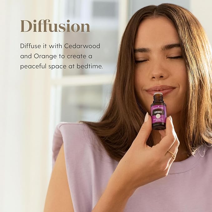 Young Living Lavender Essential Oil | 15 ml | Soothing & Relaxing Aroma for Massage, Aromatherapy, & Skin Care | Calms the Mind & Enhances Relaxation | Authentic Fragrance for Perfume