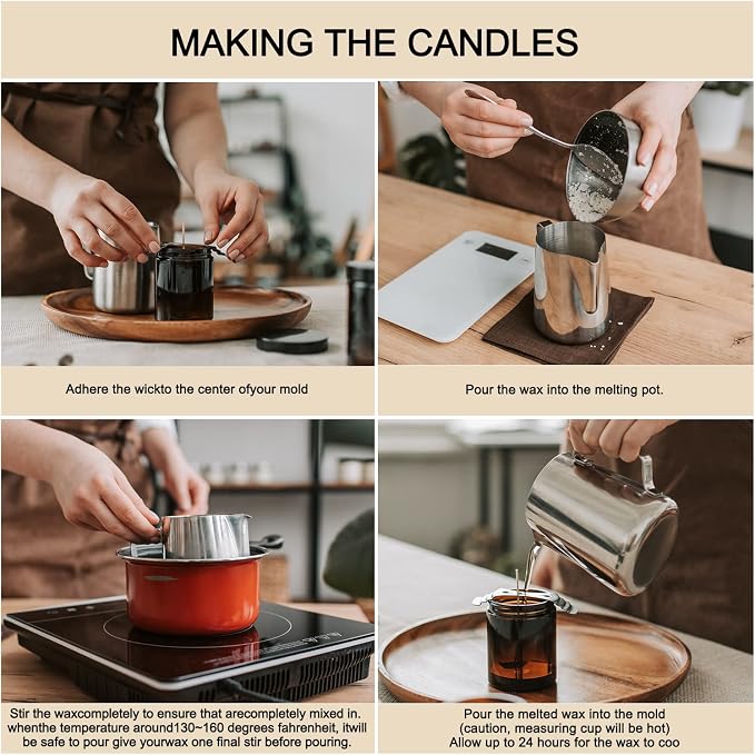 Candle Making Soy Wax-2 lb Bag（32oz）-Pure Nature DIY Soy Wax Flakes