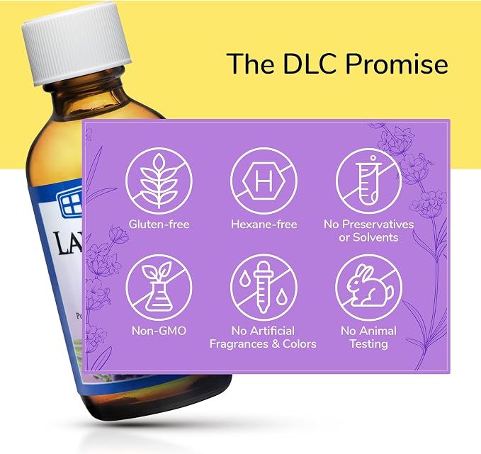 De La Cruz Lavender Essential Oil Steam-Distilled - 100% Pure Lavender Oil for Aromatherapy 2 Fl Oz (Pack of 1)