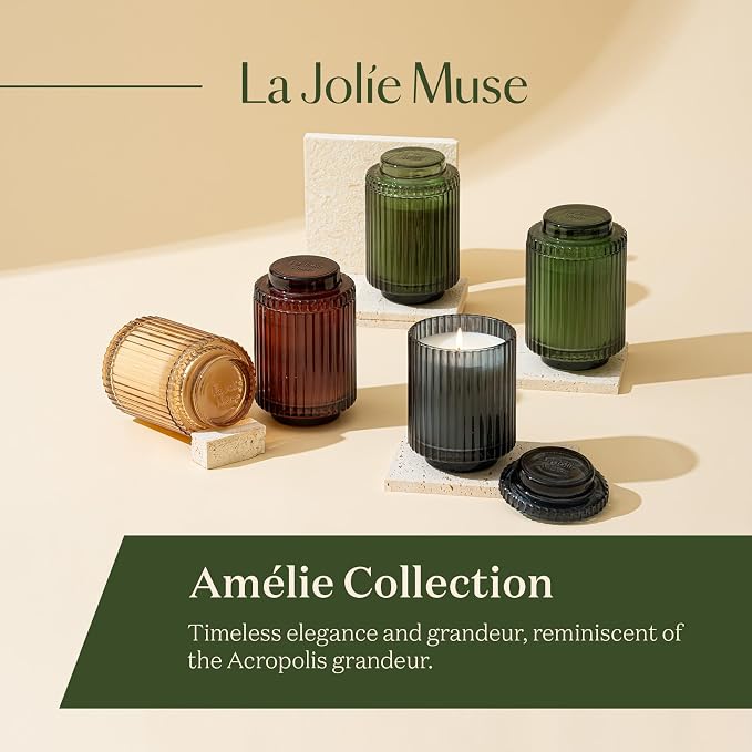 LA JOLIE MUSE Mandarin Matcha Scented Candle, Natural Soy Candles for Home Scented, Candle Gifts for Women&Men, Long Burning Luxury Jar Candle, 11oz