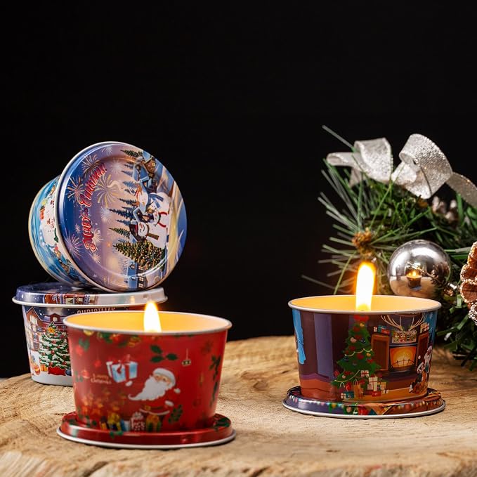 18 Pack Scented Candle Sets | Merry Christmas Aromatherapy Traverl Jar Candles | Soy Wax Candle Sets with 10% Essential Oils for Home and Travel |Gift Sets for Christmas Women