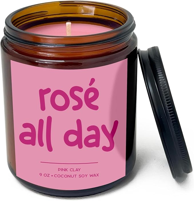Simply Soson 9oz Rose Scented Candle, Fall Candles, Rose Scent, Aromatherapy Candles, Gifts for Women, Men, Families Friend, Colleague, Birthday, Holiday