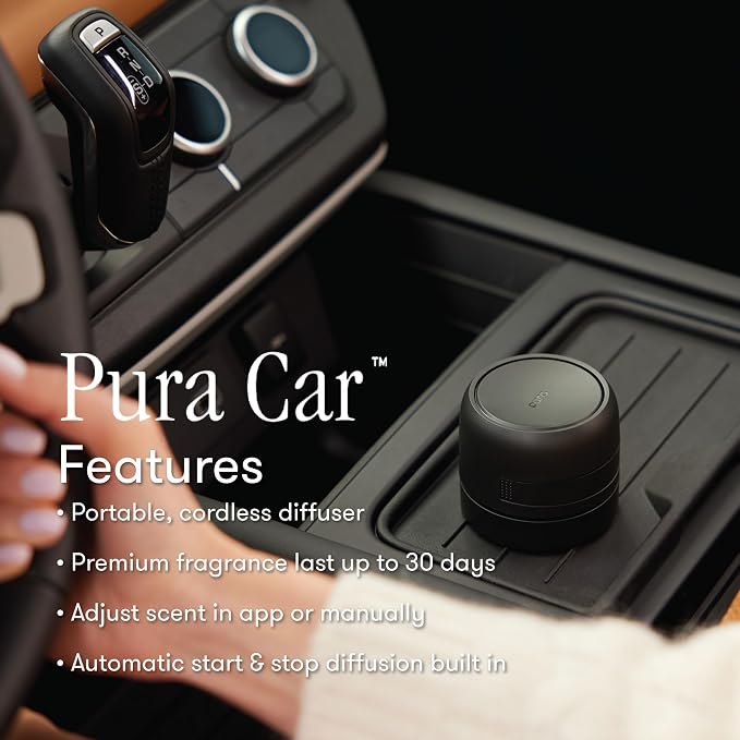 Capri Blue Pura Car Diffuser Refills - Includes 2 Car Air Freshener Pura Scent Diffusers - Long Lasting Air Freshener - Refills Only - Notes of Honeydew, Grapefruit & Apple (Honeydew Crush, 2 Pack)