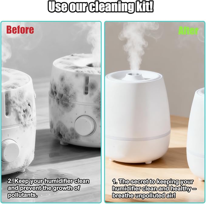 13pcs Humidifier Cleaner Brush Set, Small Detail Cleaning Brushes for Humidifiers Mini Cleaner Kit Tool Accessories for Household Keyboard Tiny Bottles Tiles Tight Spaces