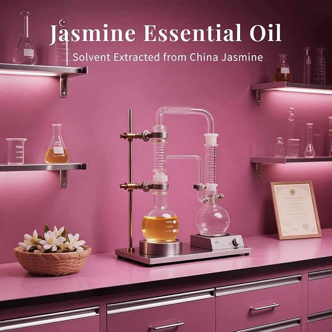 SU JUABA Jasmine Essential Oil 4 Oz, Aromatherapy Oil for Diffuser, Skin Care, Hair & Perfume Making - 118ML