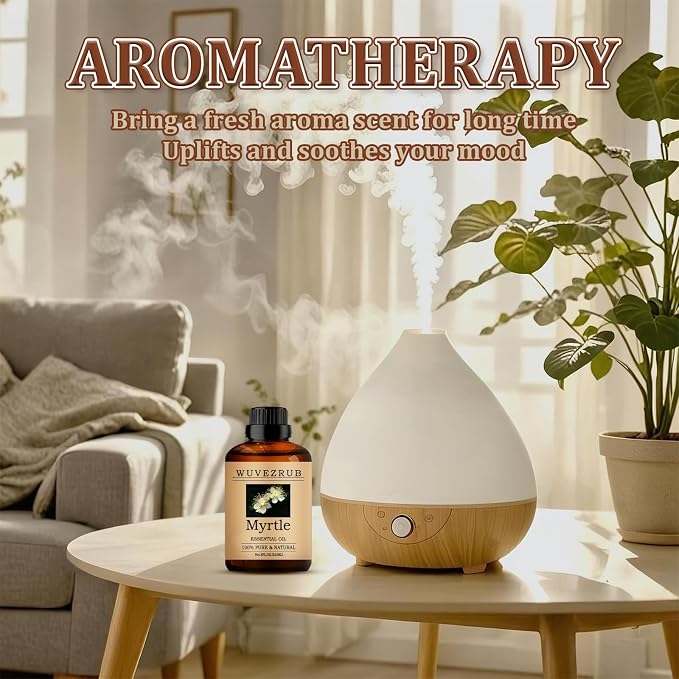 Myrtle Essential Oil 240ML - 100% Pure and Natural Oils for Aromatherapy Diffuser - 8 Fl Oz/Myrtle