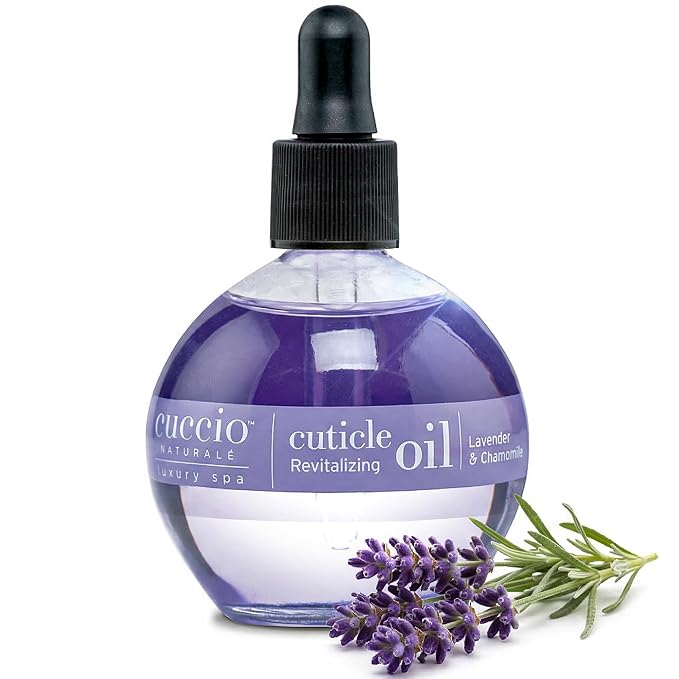Cuccio Naturale Lavender & Chamomile Revitalizing Cuticle Oil, Lightweight Fast-Absorbing Hydrating Nail & Cuticle Conditioner, Cold-Pressed Oils + Vitamin E, 2.30 Fl Oz