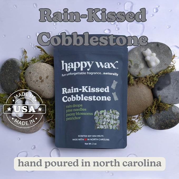Happy Wax Fresh Spring Day Mix Premium Scented Natural, Non Toxic Soy Wax Melts – 6 Total Oz. of Scented Wax Melts Includes: Wildflower Meadow, Rain-Kissed Cobblestone and Golden Hour