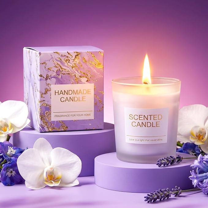 Birthday Gifts for Women, Gift Baskets Set for Mom, Wife, Her, Friend, Teacher, Nurses, Coworker, Self Care Spa Relaxation Baskets Set, Thank You Gift for Women Purple