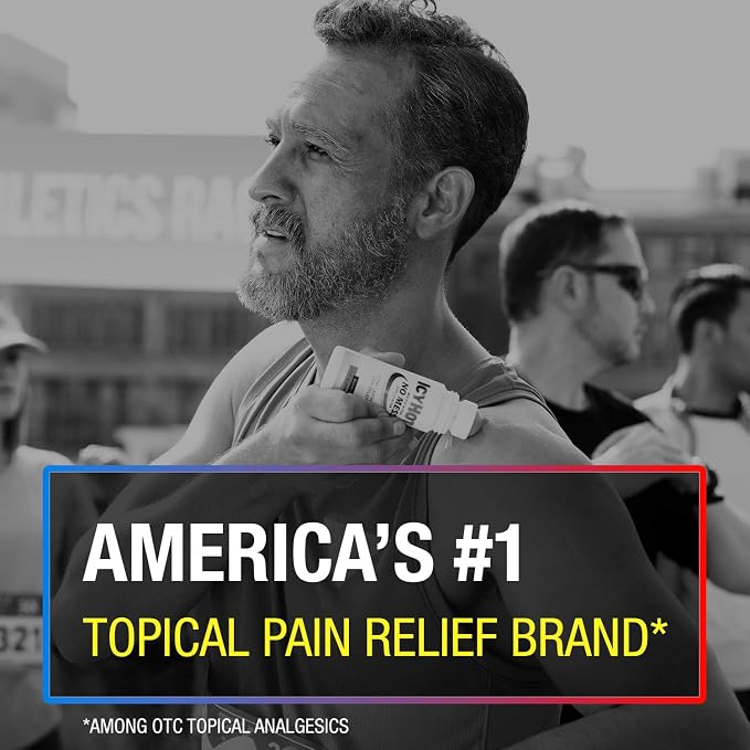 Icy Hot Original Medicated Pain Relief Liquid with No Mess Applicator, 2.5 Fluid Ounces (Pack of 2)