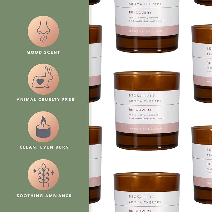 Pecksniff's Amber Re-Covery Aroma Therapy Candle | 1 Wick, 184g/6.49oz