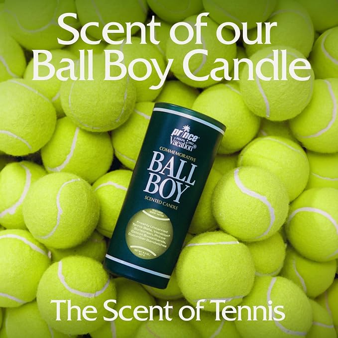 Vacation Car Air Freshener, Pack of 3 - Hanging Air Freshener for Car, Home and Office, Ball Boy Tennis Candle Signature Scent, Long-Lasting Deodorizer