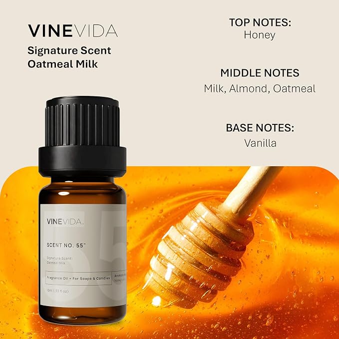 VINEVIDA Natural Fragrance Oil - 0.33oz Scent No.55 for Candle & Soap Making