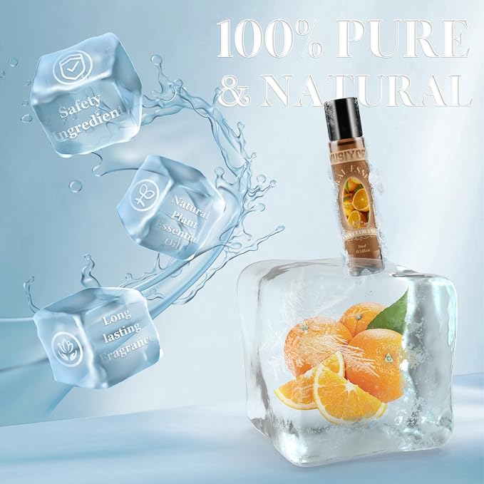 Sweet Orange Essential Oil 10ML - 100% Pure and Natural Therapeutic Grade Oils for Aromatherapy Diffuser - 0.34 Fl Oz/Sweet Orange