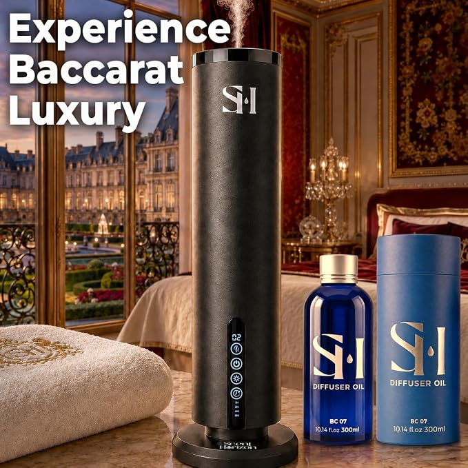 Inspired by Baccarat 5-Star Hotel New York BC07 Hotel Scent Diffuser Oil | 10.14Floz(300ml) - Waterless Diffuser Oil Refill & Highly Concentrated Fragrance Oil, Diffuser Oil Scents, Hotel Oil Diffuser