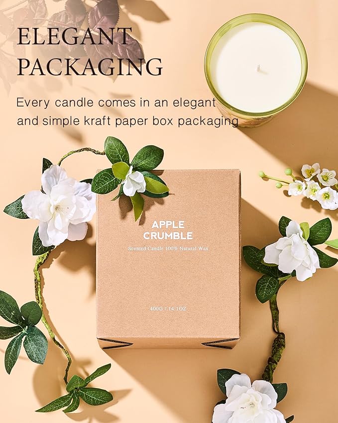 M&SENSE Eucalyptus Cedarwood Soy Candle, 14.1oz 60H Long Lasting, Aromatherapy Candle for Office Relaxation Home Decor Housewarming Gifts
