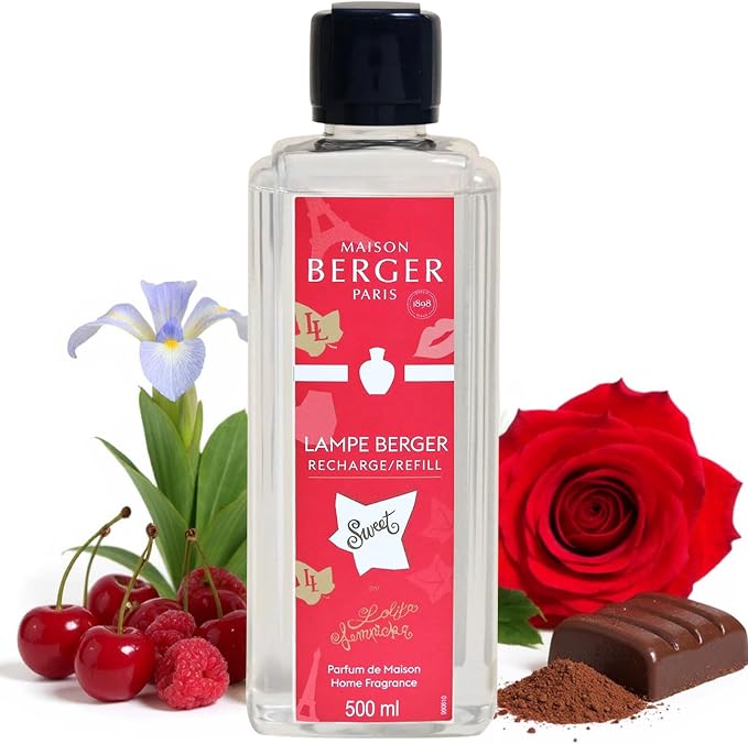 MAISON BERGER Lampe Berger Refill, 500 ml, Lolita Lempicka Sweet | Catalytic Lamp Fragrance Refill, Helps Neutralize Odors, ~80 h Fragrance Diffusion, Made in France