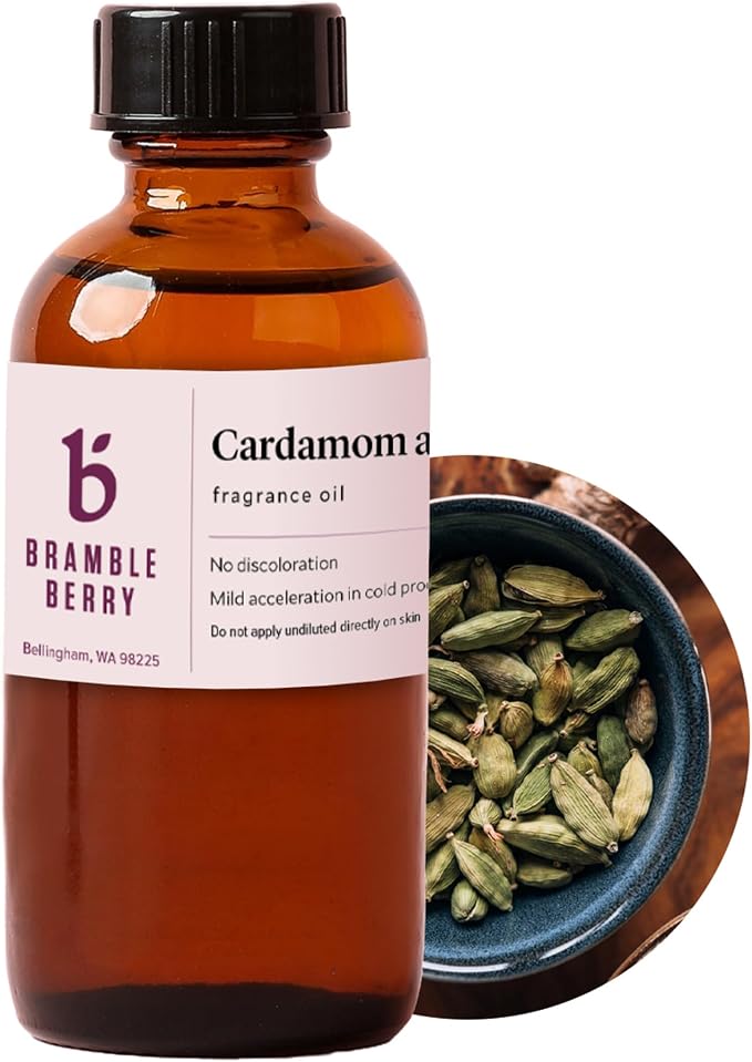Bramble Berry Cardamom & Cedar Warm Spice & Woods Scent for Soap Making, Candles, Lotion, Bath Bombs & Perfume | Skin Safe, Vegan, Paraben & Phthalate Free, DIY Craft Essential