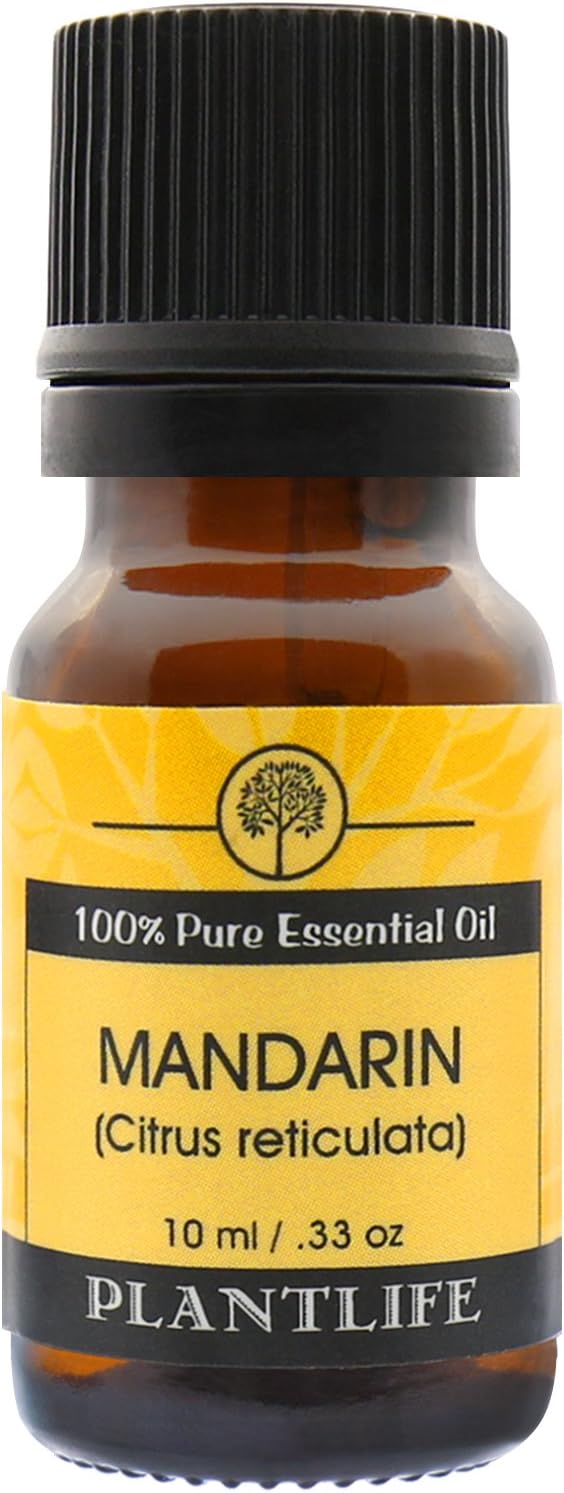 Plantlife Mandarin Aromatherapy Essential Oil - Straight from The Plant 100% Pure Therapeutic Grade - No Additives or Fillers - 10 ml