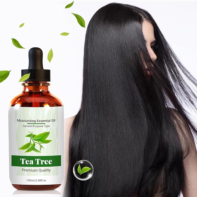 Tree Tea Essential Oil Pure, Natural, Undiluted Essential Oils for Skin Essential Oils for Diffuser Skin & Hair Care, DIY Soaps & Candles (100ml, Tea Tree)