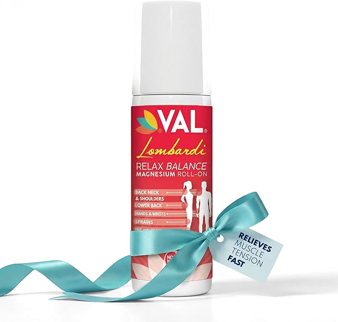 VAL Lombardi Magnesium Roll-On 3oz | Zechstein Magnesium + Arnica | Joint & Muscle Relief for Back, Neck, Legs & Feet