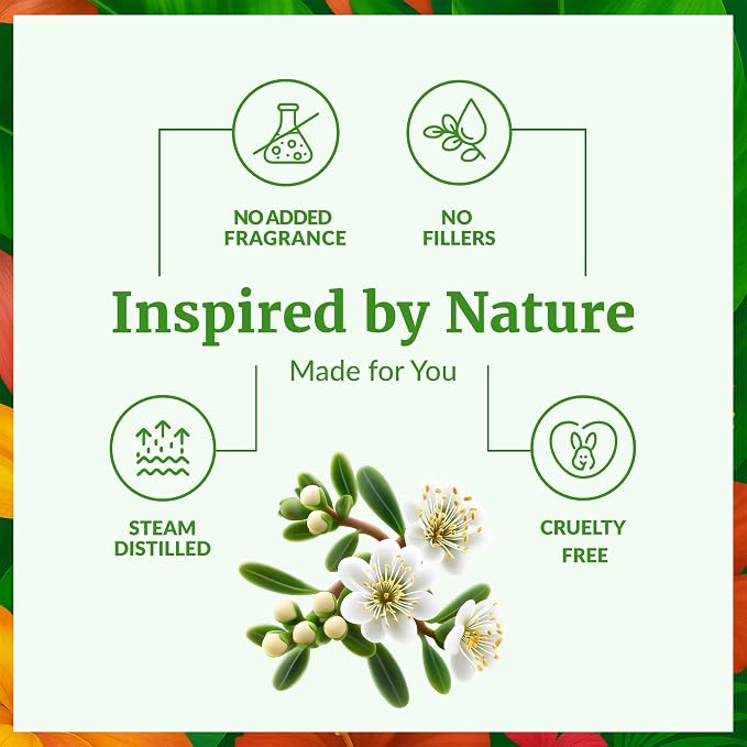 SVA Manuka Essential Oil – 1 Fl Oz – 100% Natural Manuka Oil - for Diffuser, Hair Care, Face, Skin Care, Aromatherapy, Scalp and Body Massage, Soap and Candle Making – with Dropper