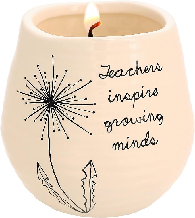 Dandelion Wishes 77150 Ceramic Candles Teachers Inspire Growing Minds Ceramic Soy Candle
