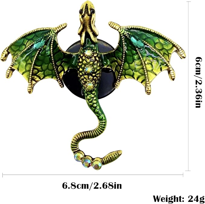 2 Pcs Bling Dragon Car Air Freshener Vent Clips, Crystal Rhinestone and Enamel Dragon Air Vent Clips Car Diffuser Cute Car Interior Decoration Accessories for Women Gift (Green Purple)