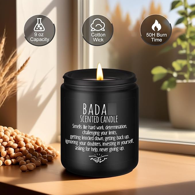 LEADO Scented Candle, Congratulations Gifts, Inspirational Candles for Women, Men, Friend - New Job, Promotion, Sobriety Gifts - Funny Graduation, Proud of You, Sober, You Did It, Motivational Ideas