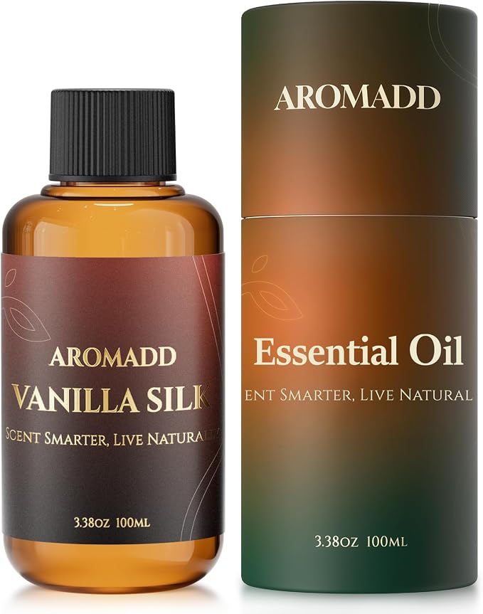 AROMADD AROMADD Vanilla Silk Hotel Diffuser Oil Inspired by Luxury Hotel Collection Scent, Warm Sandalwood & Amber Aroma, Premium Fragrance Oil for Waterless Diffusers, Long-Lasting,3.38 fl oz(100 mL)