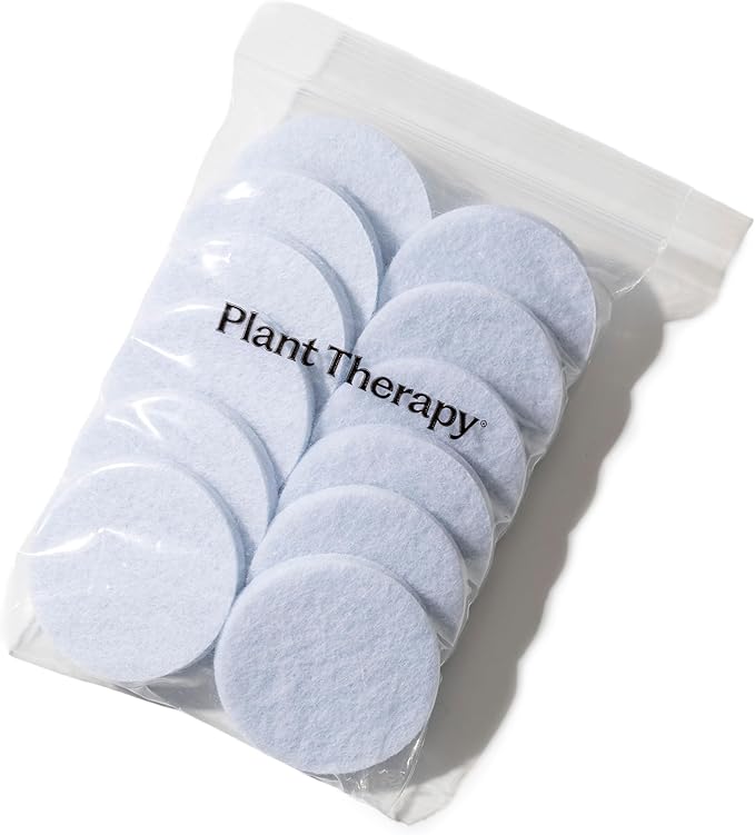 Plant Therapy Home AuraDrop Diffuser Refill Pads 12-Pack - Refill Pads Designed for Auradrop Diffuser, Switch Scents Anytime, 12 Refill Pads Included