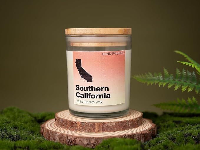 Southern California Gifts, Southern California Themed Gifts, Southern California Souvenirs Gifts, Home Sick Gifts, Southern California Gifts for Women, Men, Southern California Scented Candle