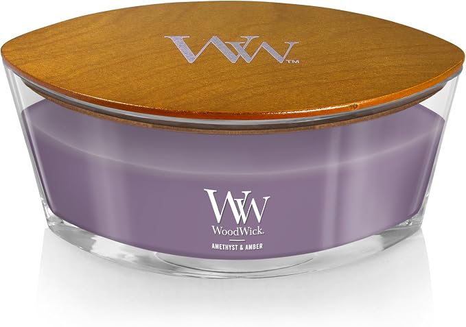WoodWick Ellipse Candle Amethyst & Amber 16 oz. (Pack of 2)