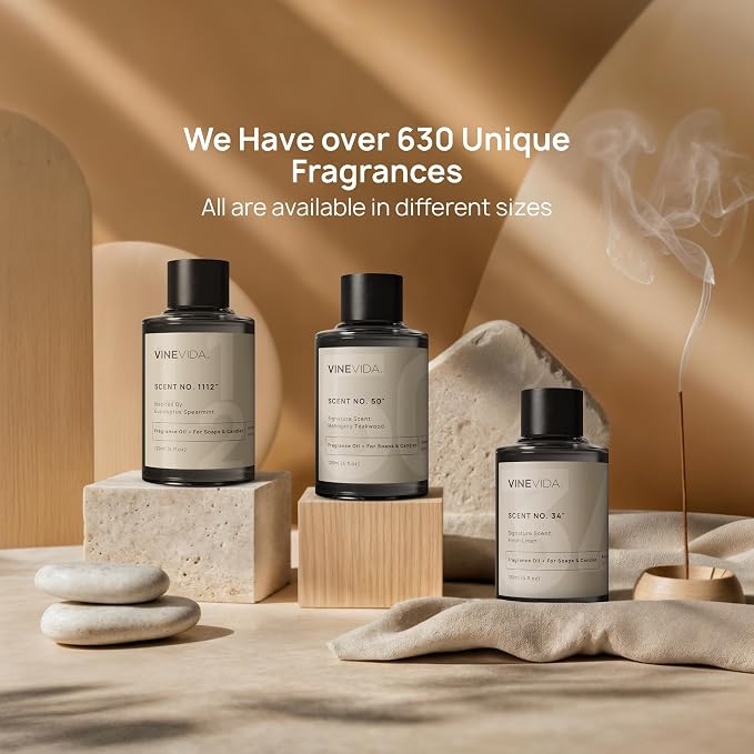VINEVIDA [128oz] Fruit Slices Fragrance Oil for Candle Making - Made in USA Scents for Soap Making - Natural Candle Fragrance Oil