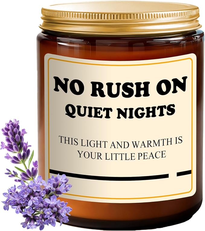 Lavender Candle Gifts for Women - 7oz Home Scented Soy Candle for Relaxation - Lavender Aromatherapy Candle for Stress Relief - Clean Burning, Long Lasting 50 Hours, Mothers Gift for Birthday for Mom