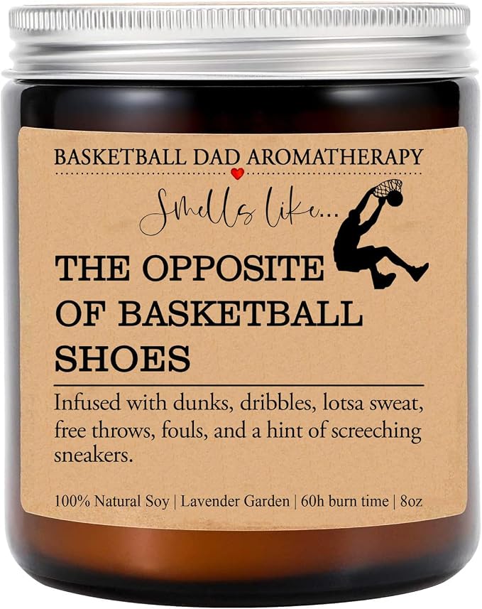 Basketball Dad Candle, Father's Day Present, Birthday Gift for Basketball Team Dad, Appreciation Candle