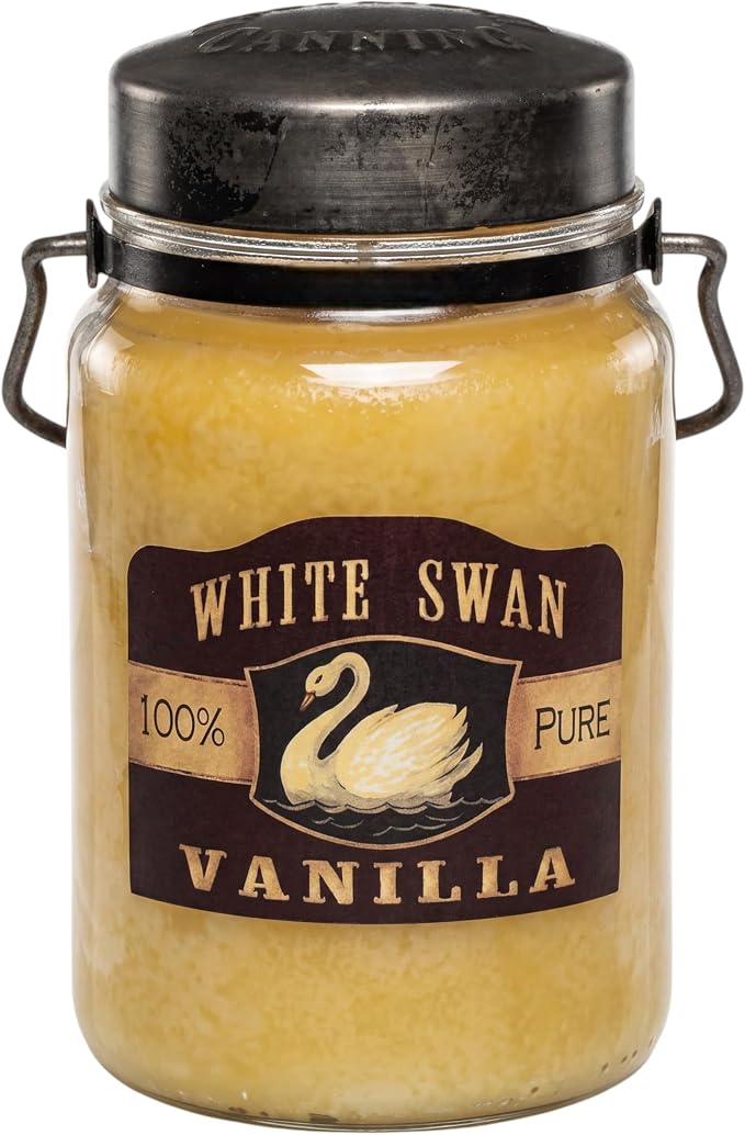 McCall’s Candles | French Vanilla | 26 oz Scented Candle | USA-Poured | Vintage Rustic Jar with Carrying Handle | Smooth Creamy French Vanilla Fragrance