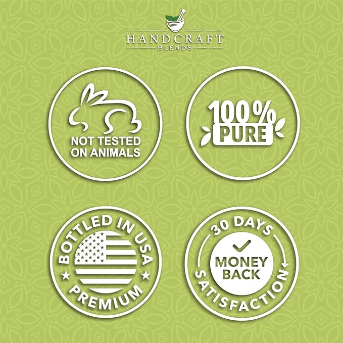 Handcraft Blends Focus & Fresh Set: Rosemary and Lemongrass Essential Oils – (2 x 4 Fl Oz) – 100% Pure & Natural – for Diffuser, Aromatherapy, and DIY Projects