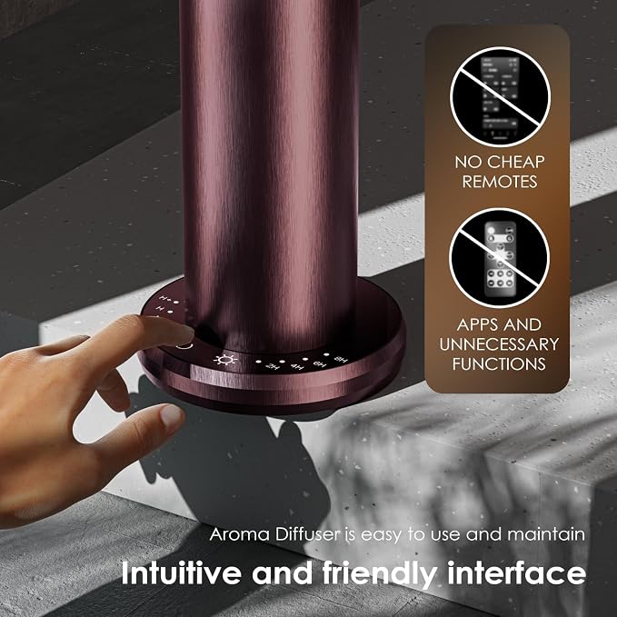 Waterless Essential Oil Diffuser,Oil Diffuser,Aromatherapy Diffusers,Scent Diffusers for Home,Large Room, Hotel Scent Diffuser, 1000sq.ft, Aroma Diffusers (Dark Purple)