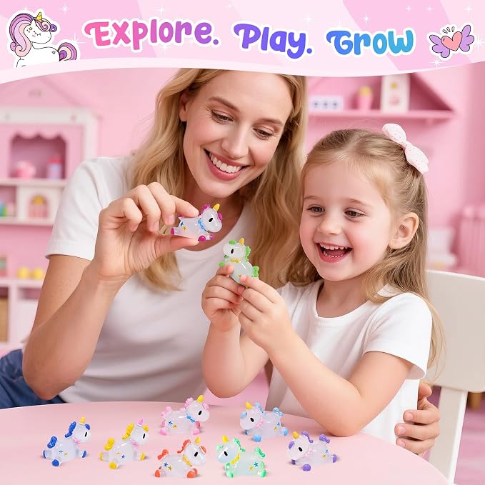 Unicorn Bath Bombs with Surprise Toys Inside, Gifts for Kids Girls | Natural Organic Gentle Bubble Bath, Birthday & Christmas Gift for Girls, Daughter, Granddaughter, Suitable for Kids Over 3+