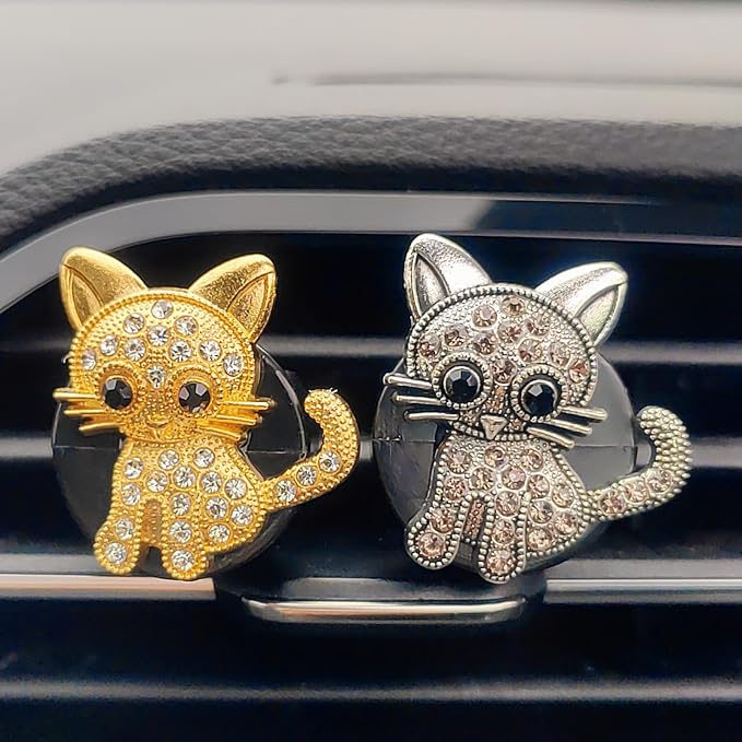 Bling Car Air Freshener Vent Clips, Cute Diffuser Vent Clip Decoration, Unique Car Accessories for Women and Men
