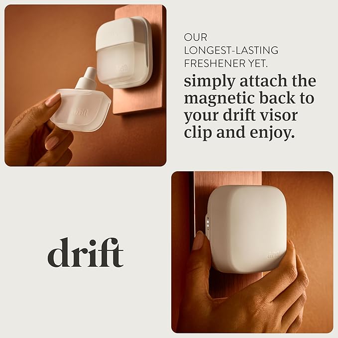Drift Home Scent Diffuser Starter Kit - Plug in Adjustable Electric Aroma Diffuser for Home, Bedroom & Bathroom – Long Lasting Clean Fragrance, Non-Toxic, Pet Safe Freshener - Strawberry Shortcake