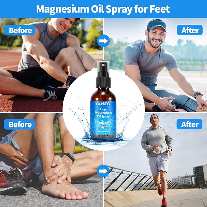 Magnesium Lotion & Pure Magnesium Oil Spray for Sleep, Leg, Muscle Relaxation Unscented, Less Itch, Magnesium Oil Spray with Magnesium Chloride,Lotion with Arnica and Lavender,Skin Friendly