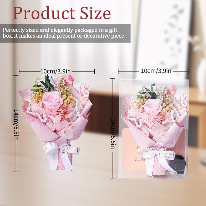 Small Bouquet Car Air Freshener Vent Clips Mini Fresh Flower Bouquet Air Conditioning Outlet Perfume Clip Decoration Essential Oil Diffuser Vent Clip Auto Interior Accessories for Car Decor