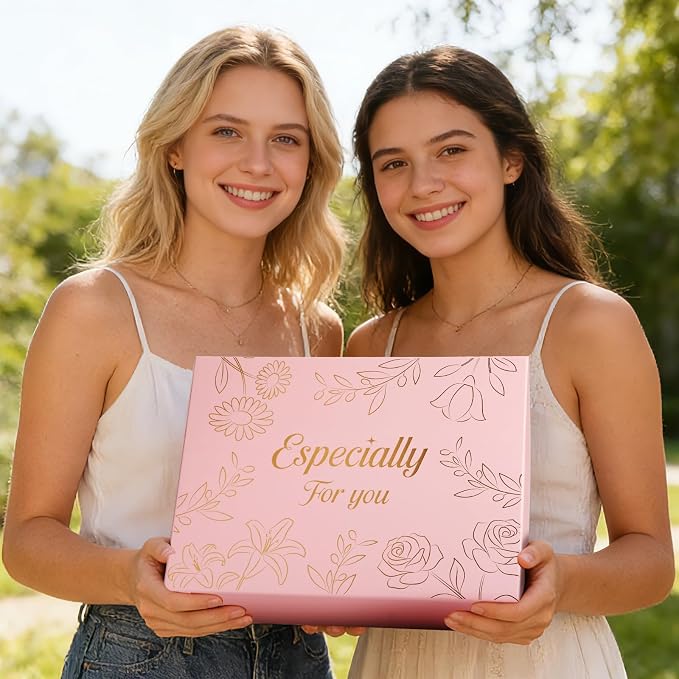 Get Well Soon Gifts Baskets for Women Self Care Gifts,Birthday Gifts for Women Spa Care Package, Set for Mom Wife Girlfriend Sister Best Friend (Pink)
